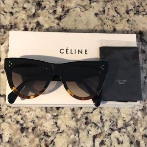 Céline 51mm Rounded Cat Eye Sunglasses, used